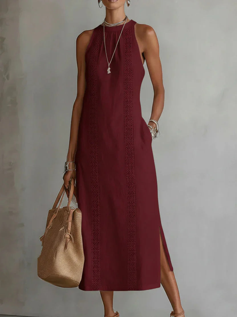 White Linen Dress