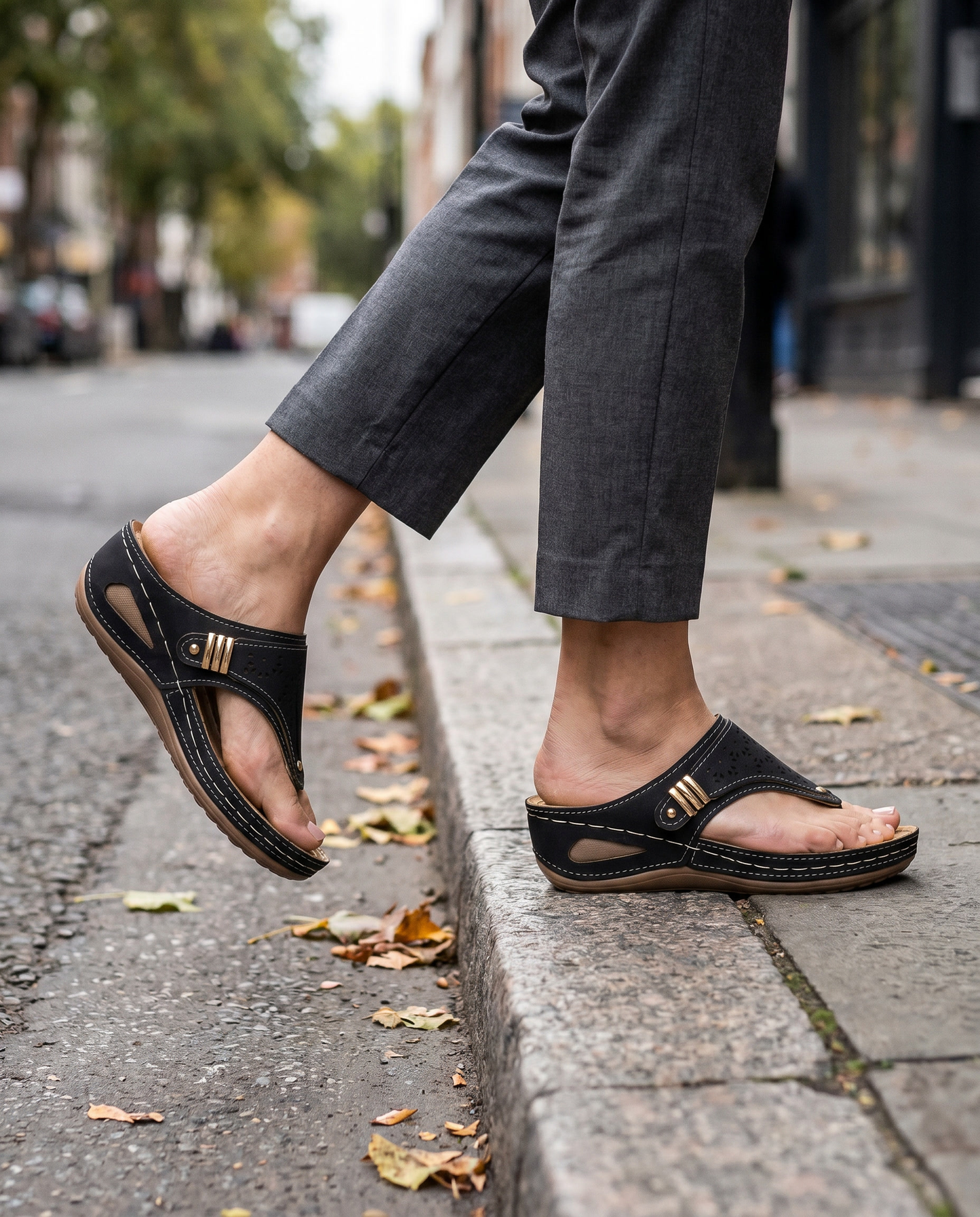 Wedge Herringbone Sandals