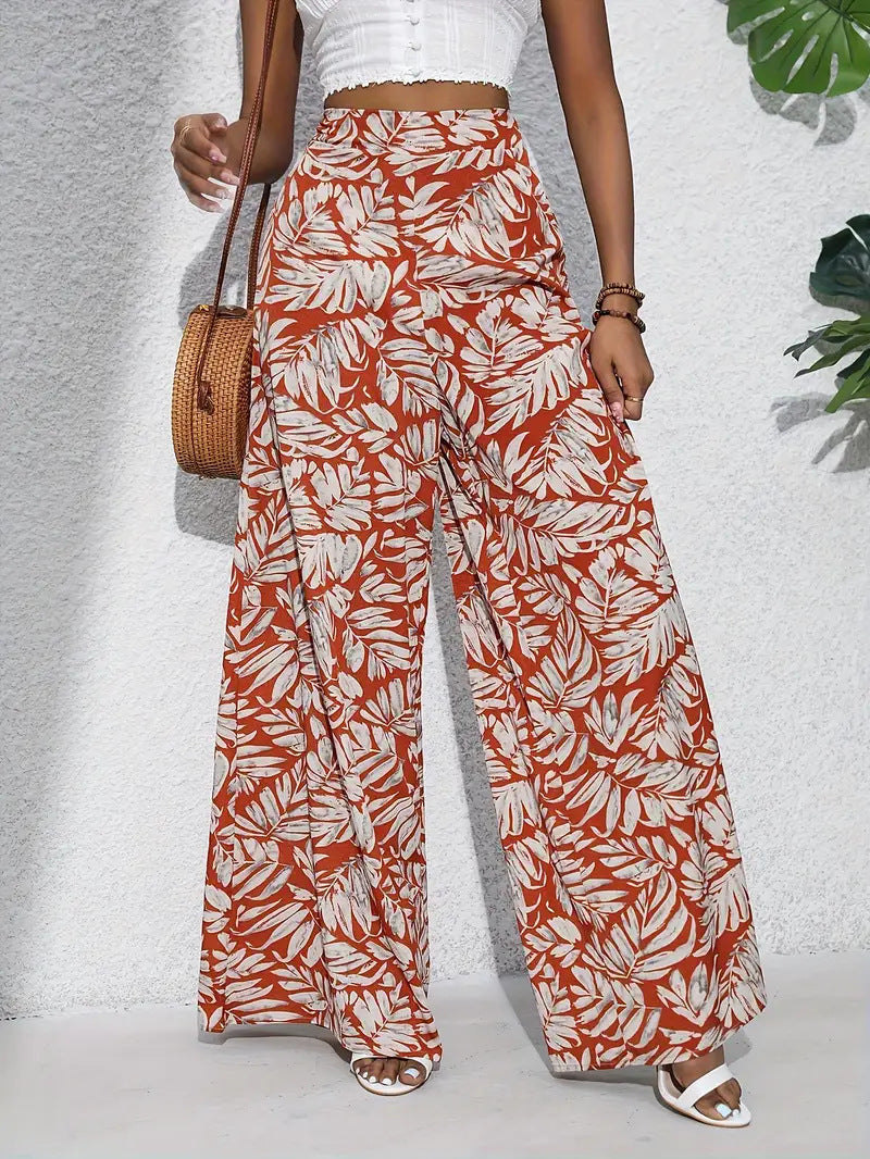 Bold Print Trousers