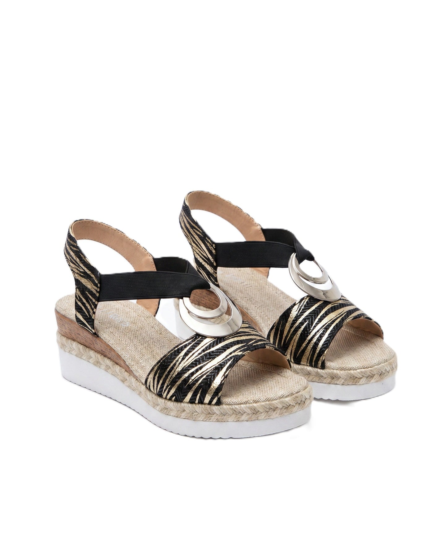 Gold Buckle Wedge