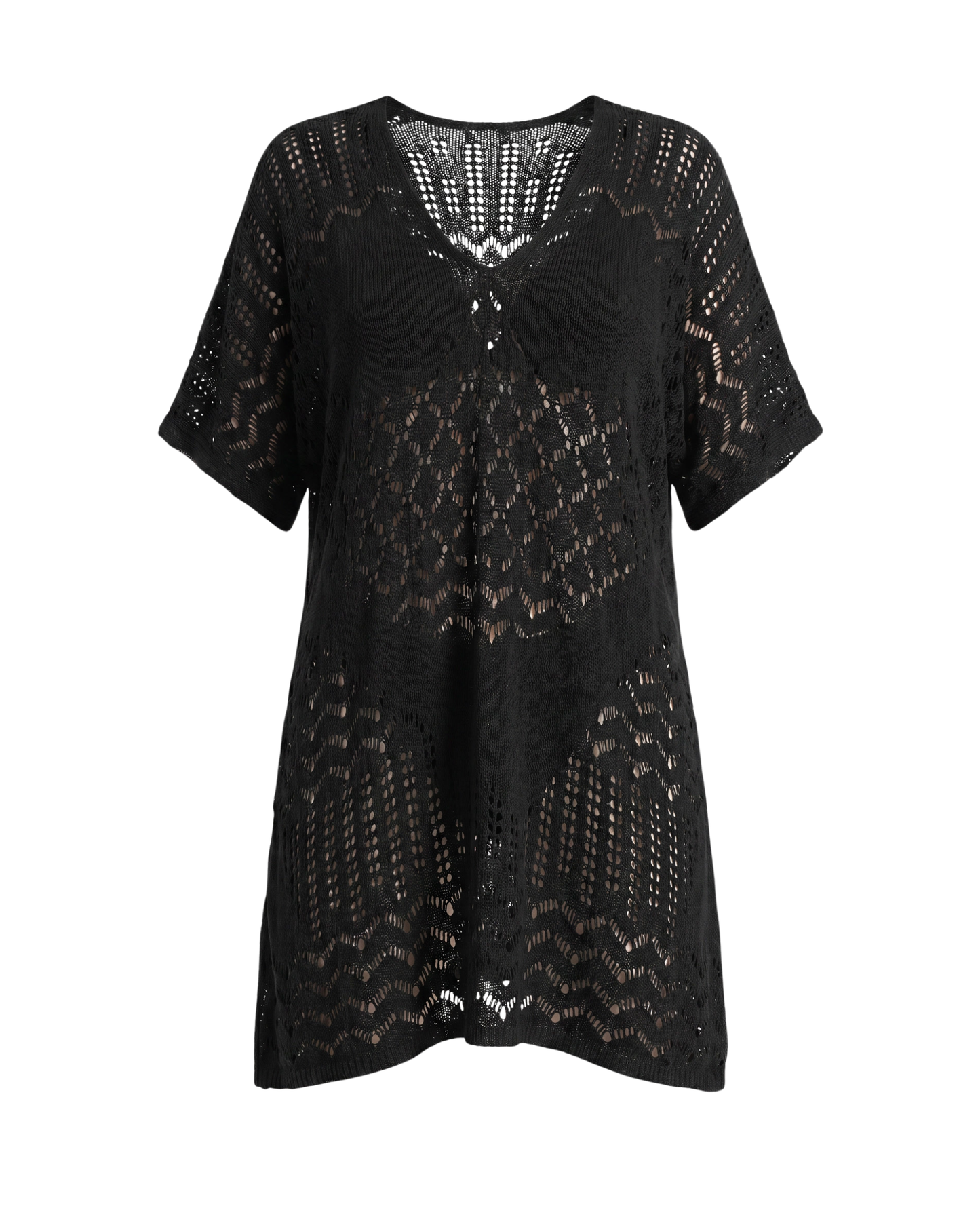 Striped Knit Cover-Up