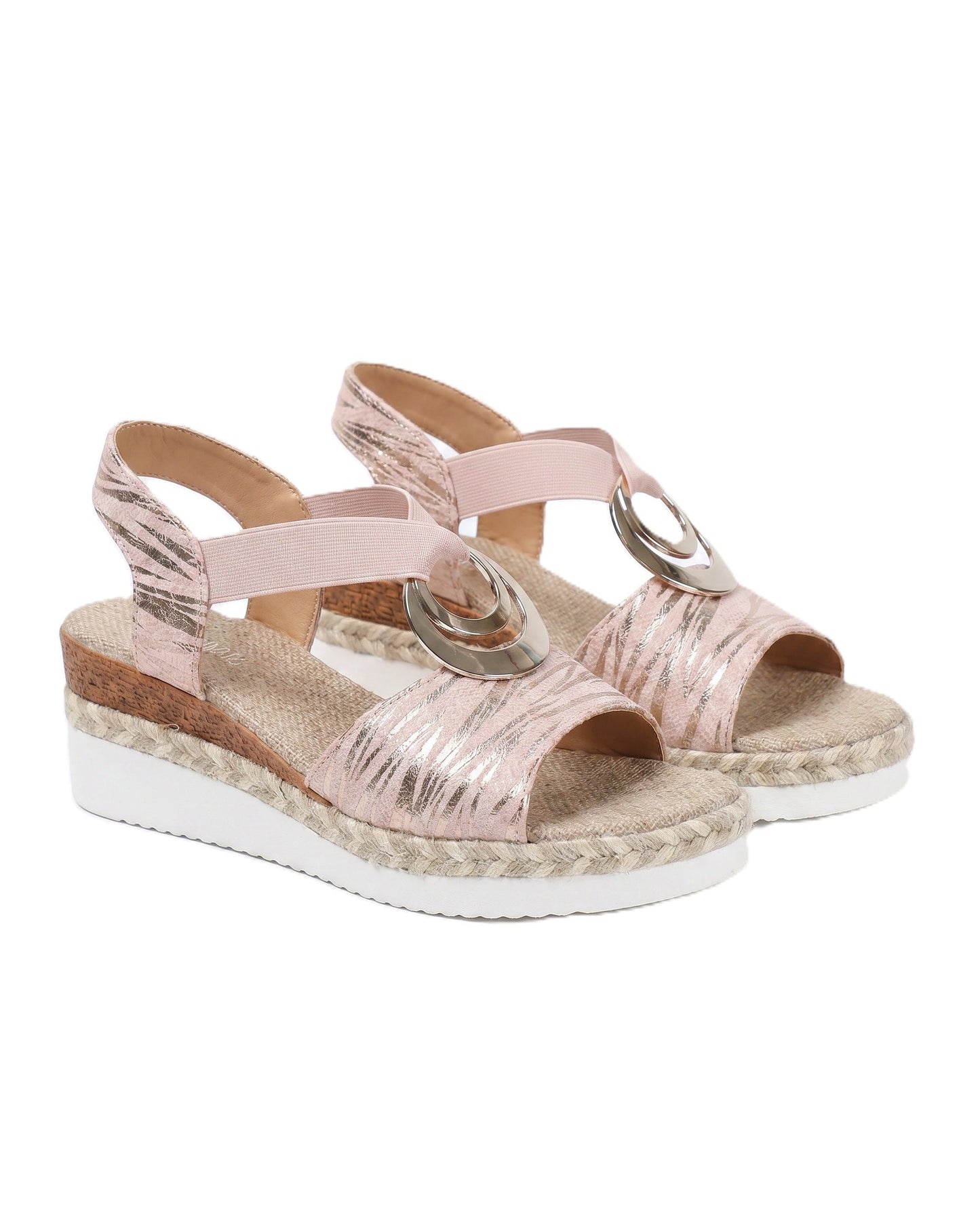 Gold Buckle Wedge