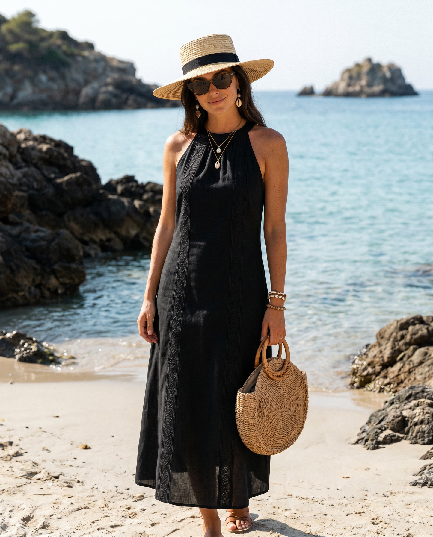 White Linen Dress