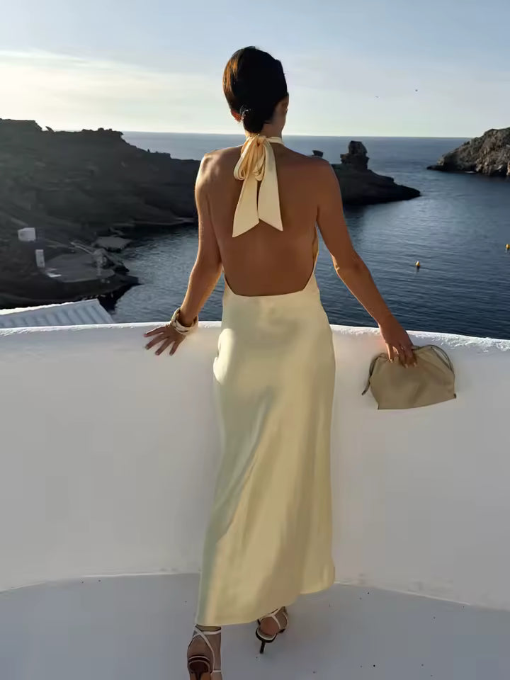 Satin Gate Dress