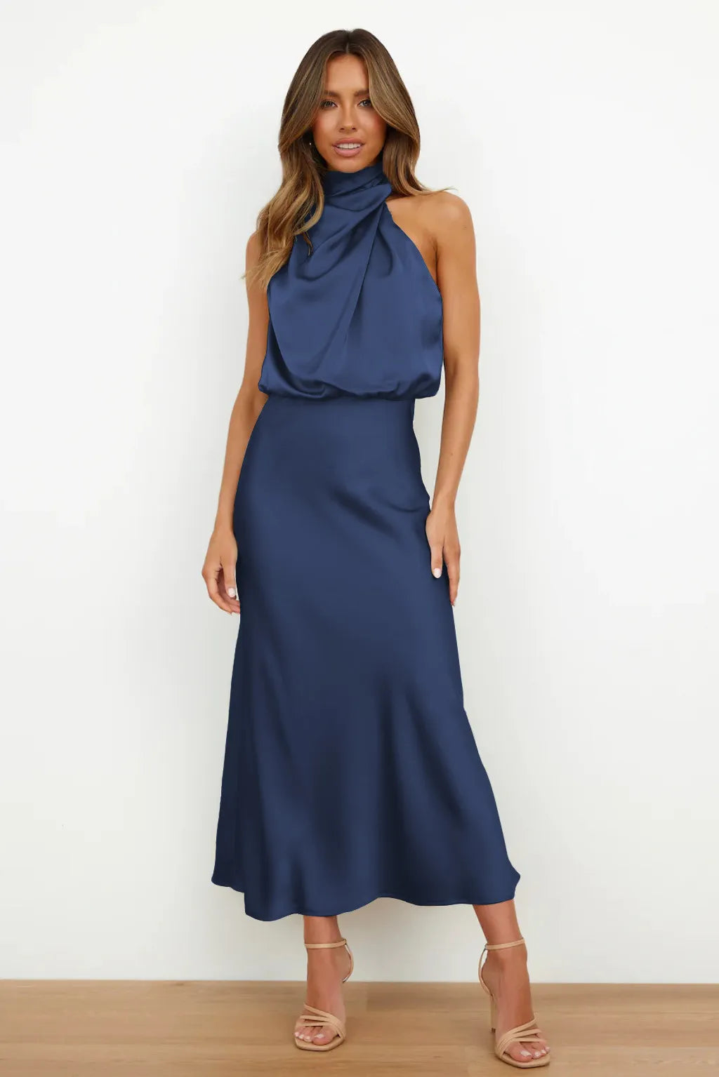 Satin Curtain Dress