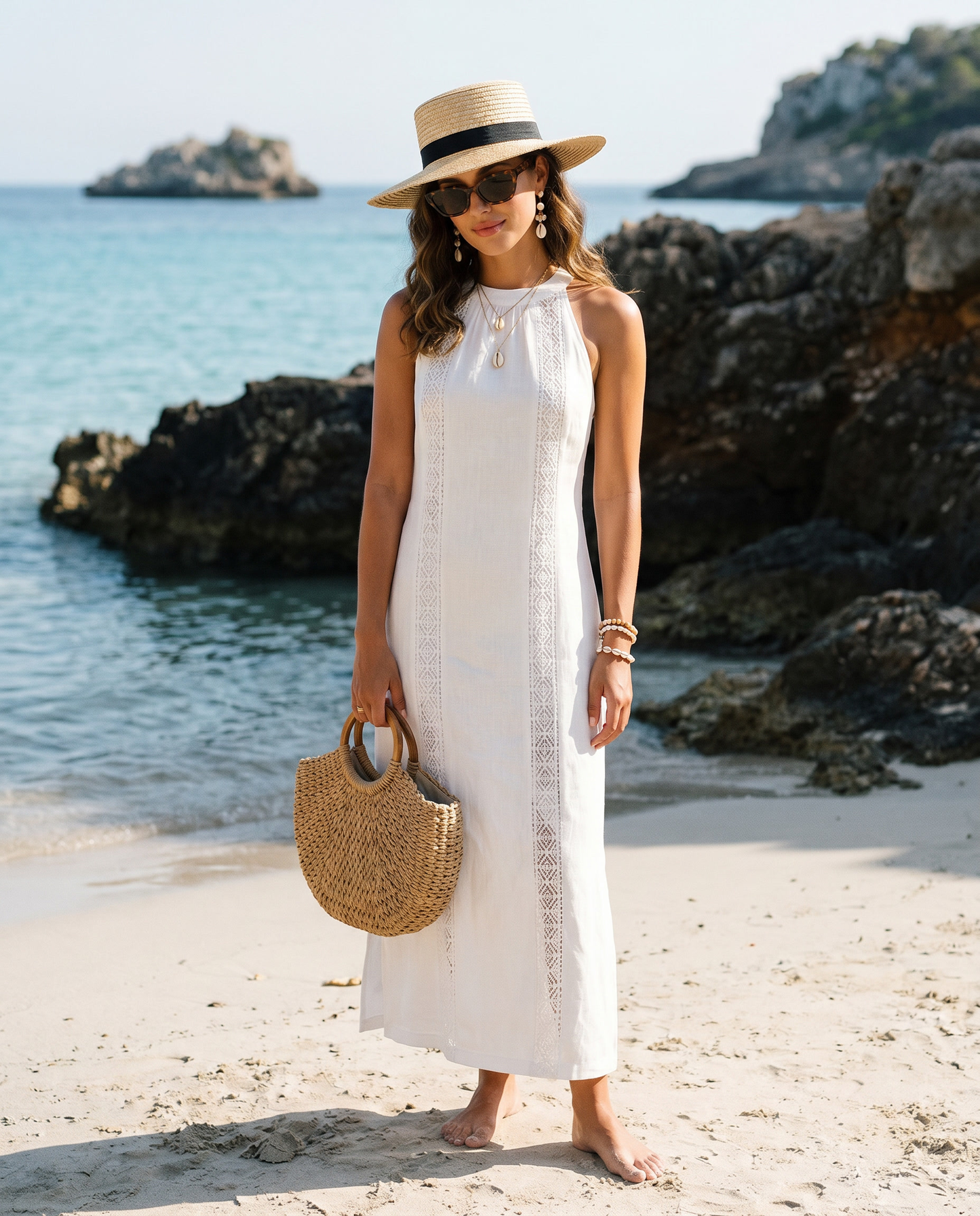 White Linen Dress
