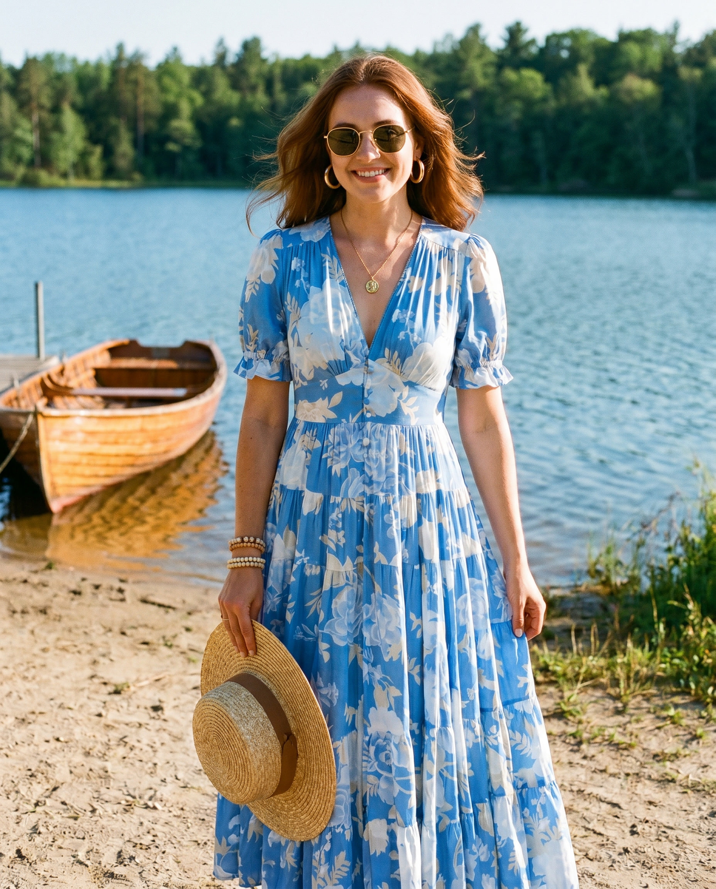 Field Print Dress