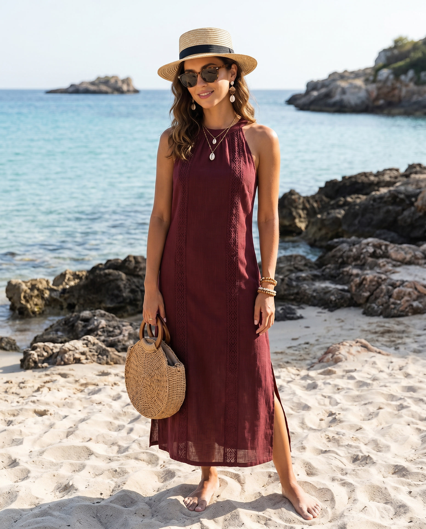 White Linen Dress