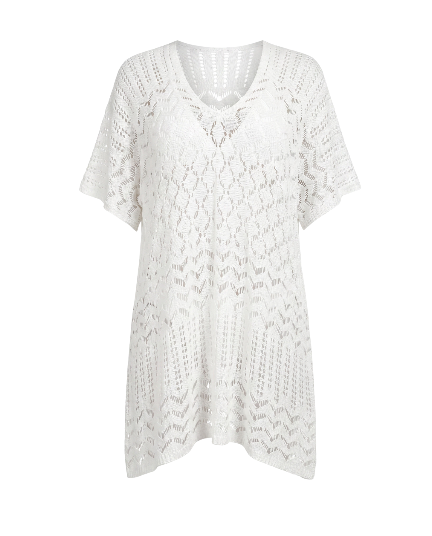 Striped Knit Cover-Up