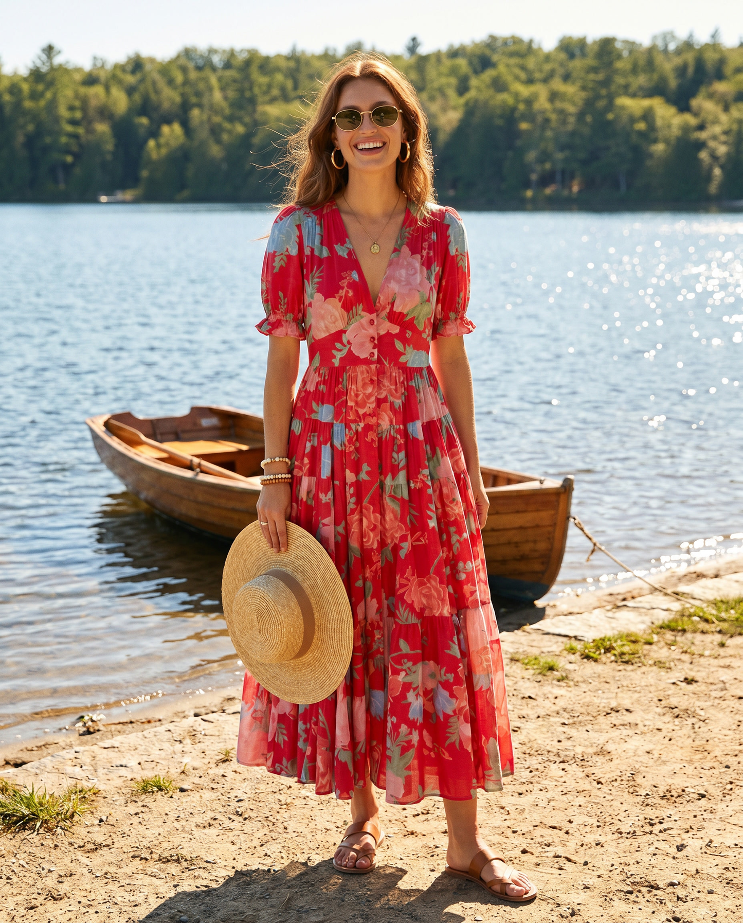 Field Print Dress