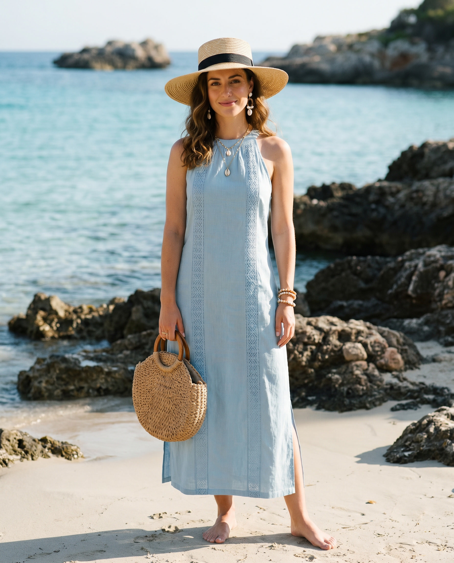 White Linen Dress