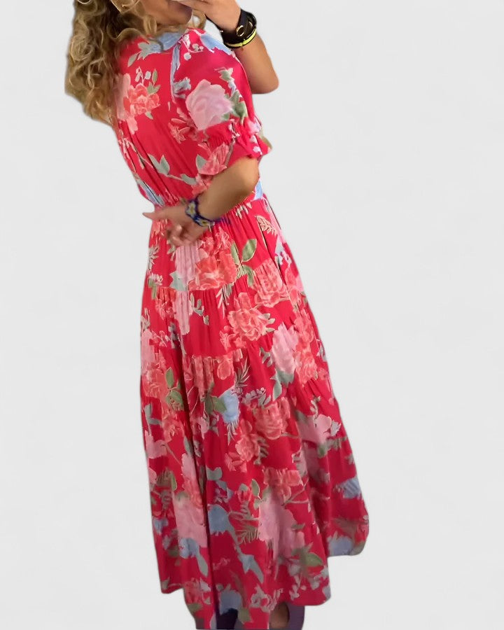 Field Print Dress
