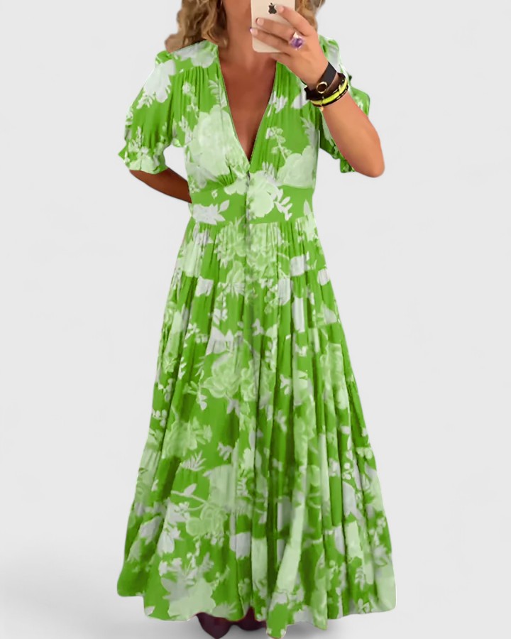 Field Print Dress