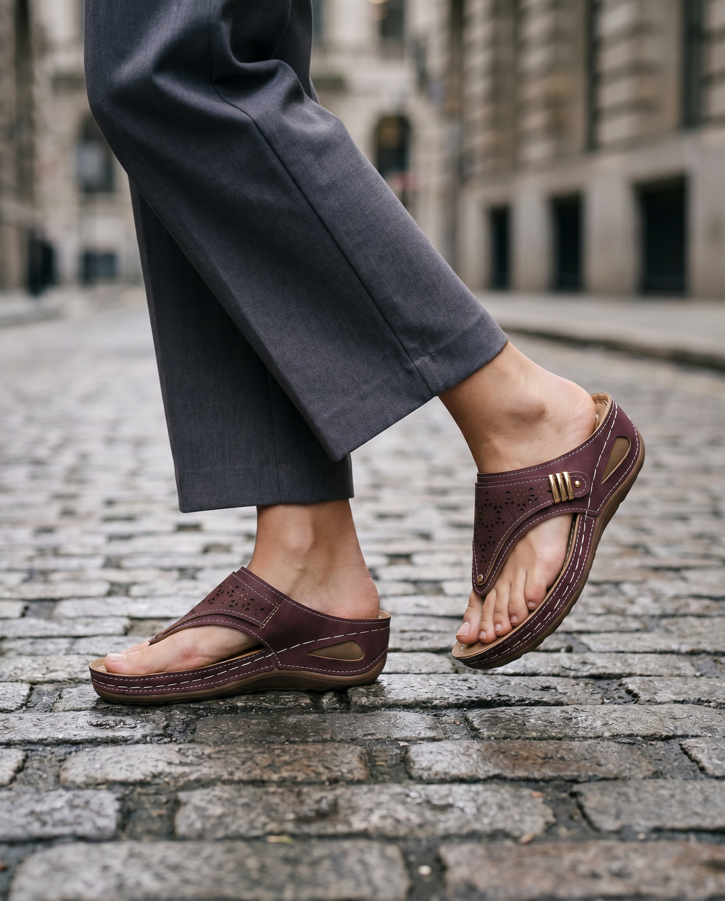 Wedge Herringbone Sandals