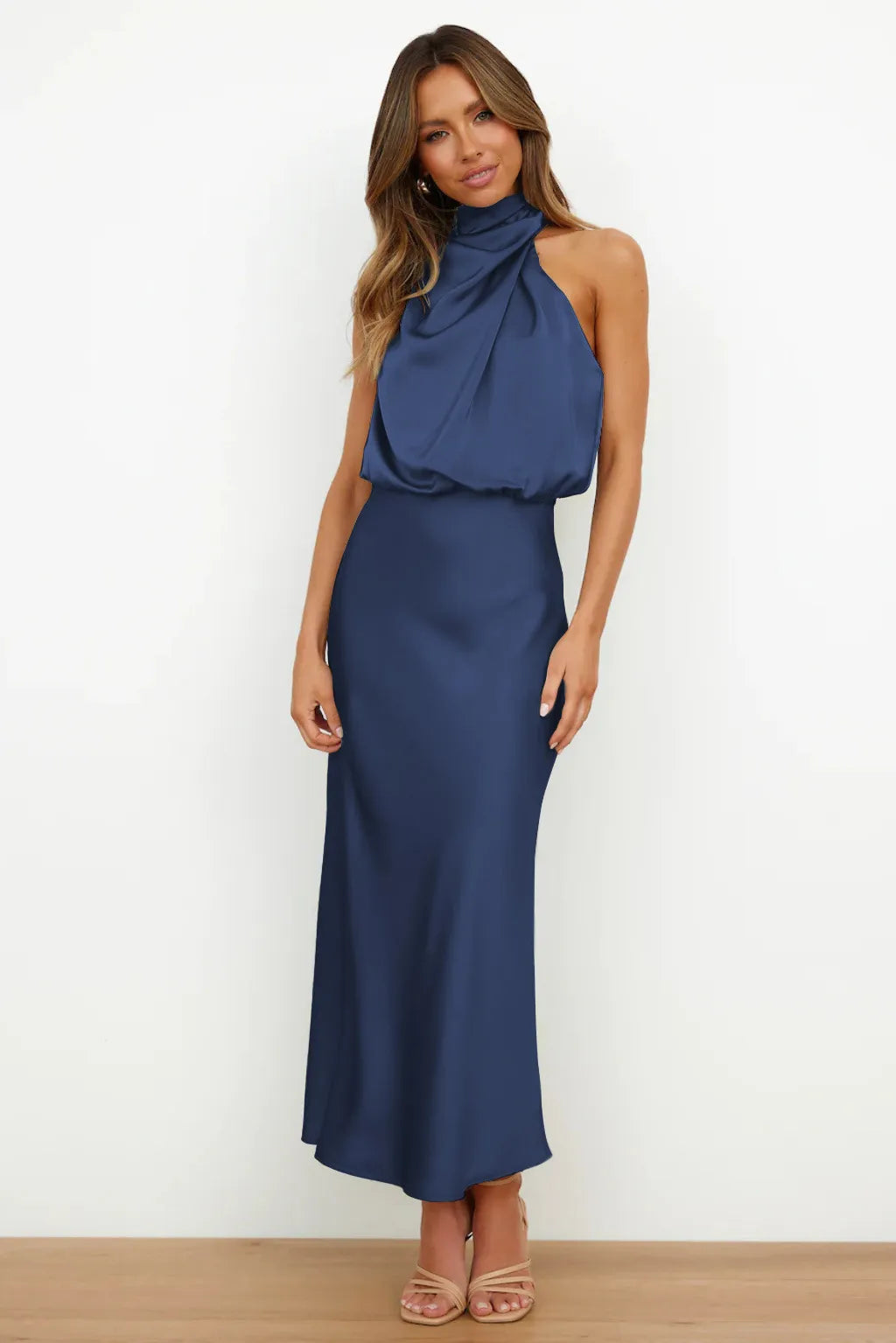 Satin Curtain Dress