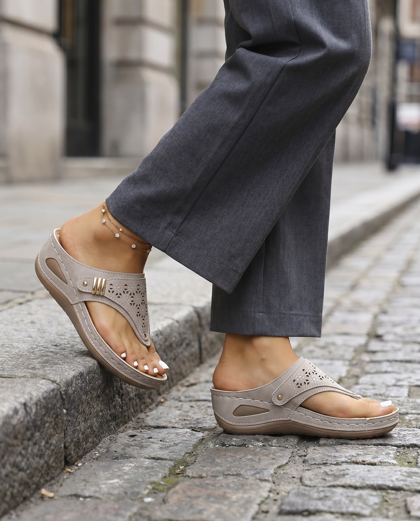 Wedge Herringbone Sandals