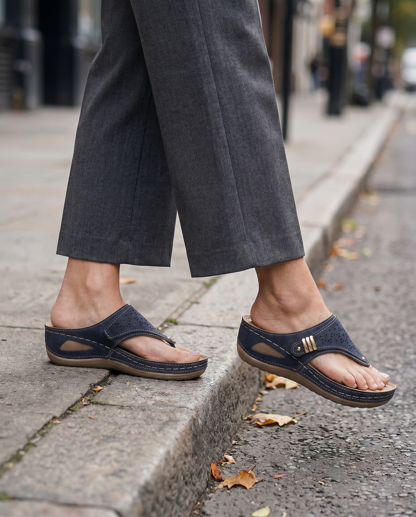 Wedge Herringbone Sandals