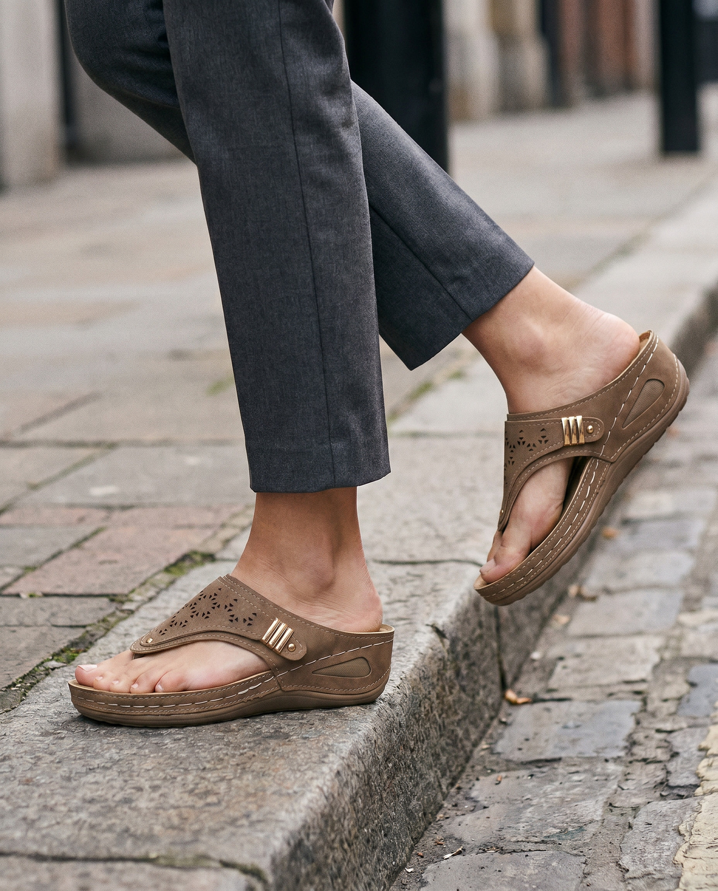 Wedge Herringbone Sandals