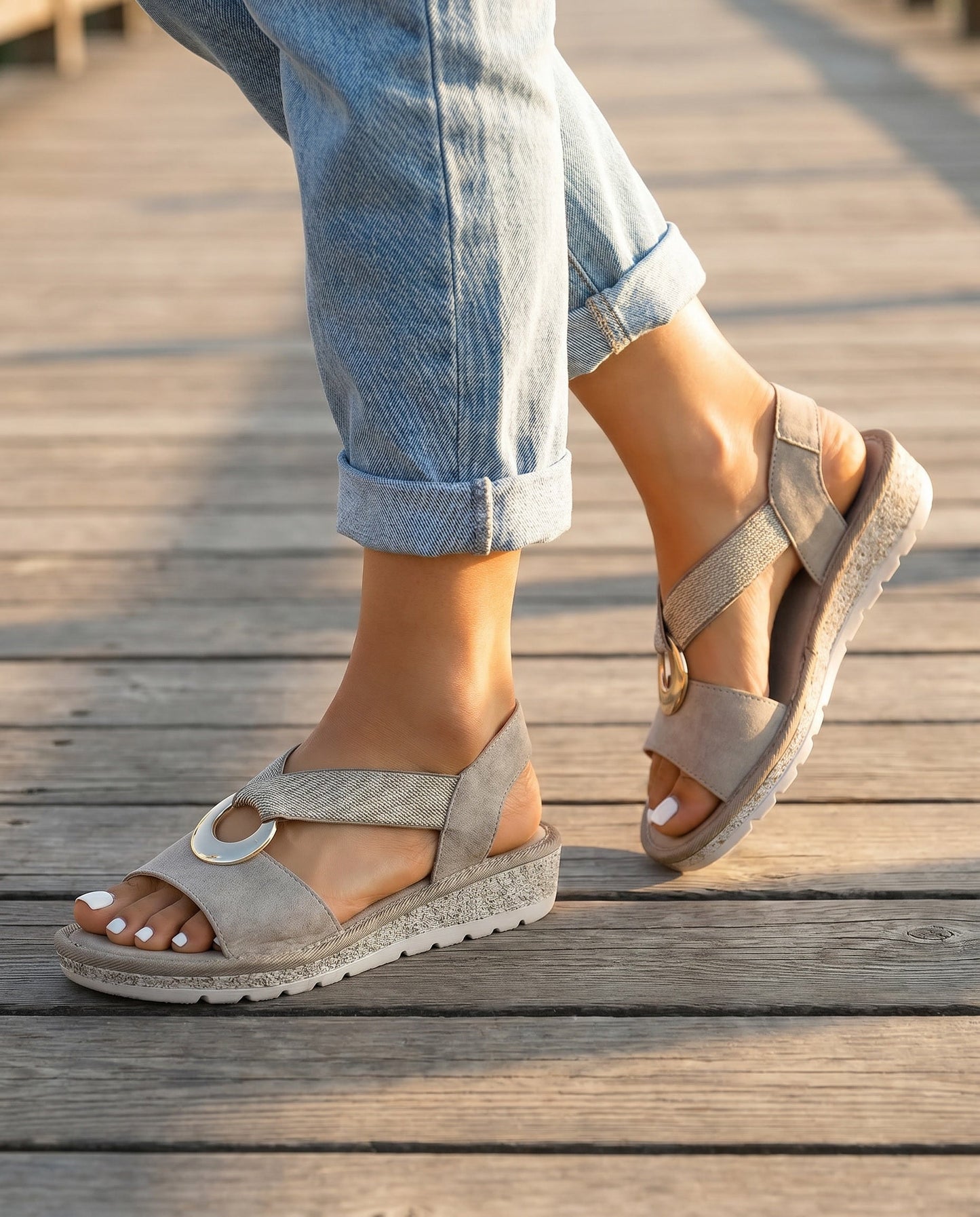 Rope Wedge Sandals