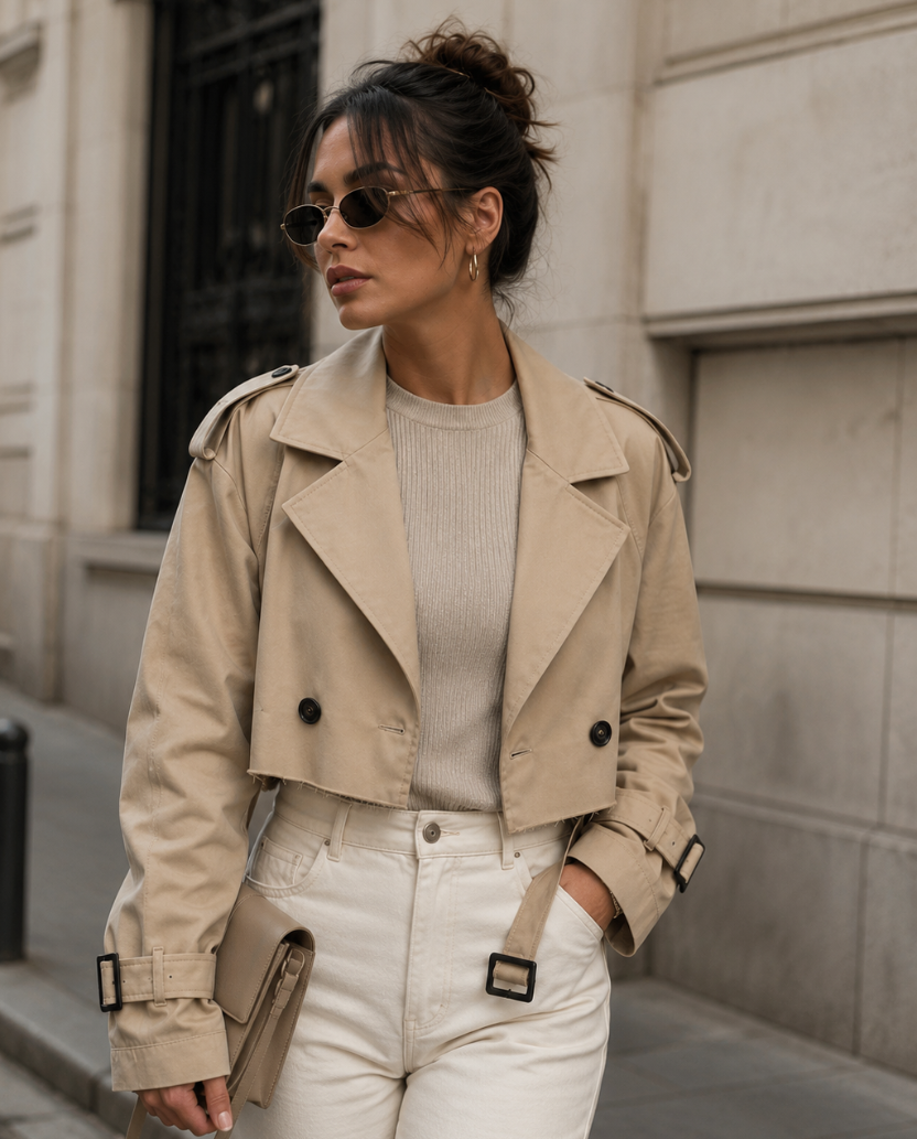 Gabardina Cropped Milan