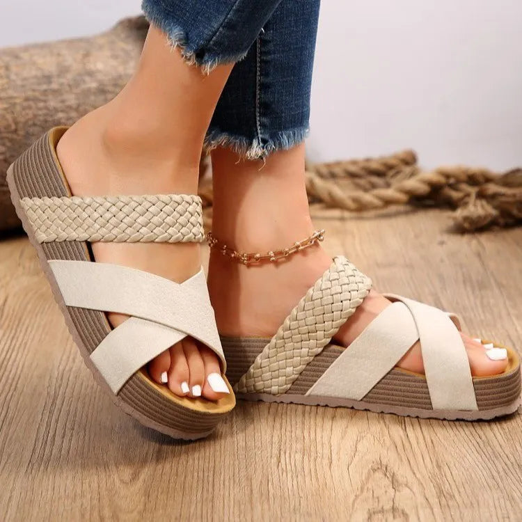 Cross Strap Slides