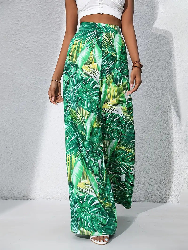 Bold Print Trousers