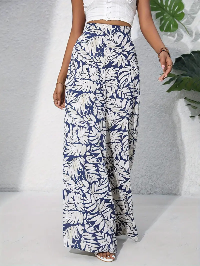 Bold Print Trousers