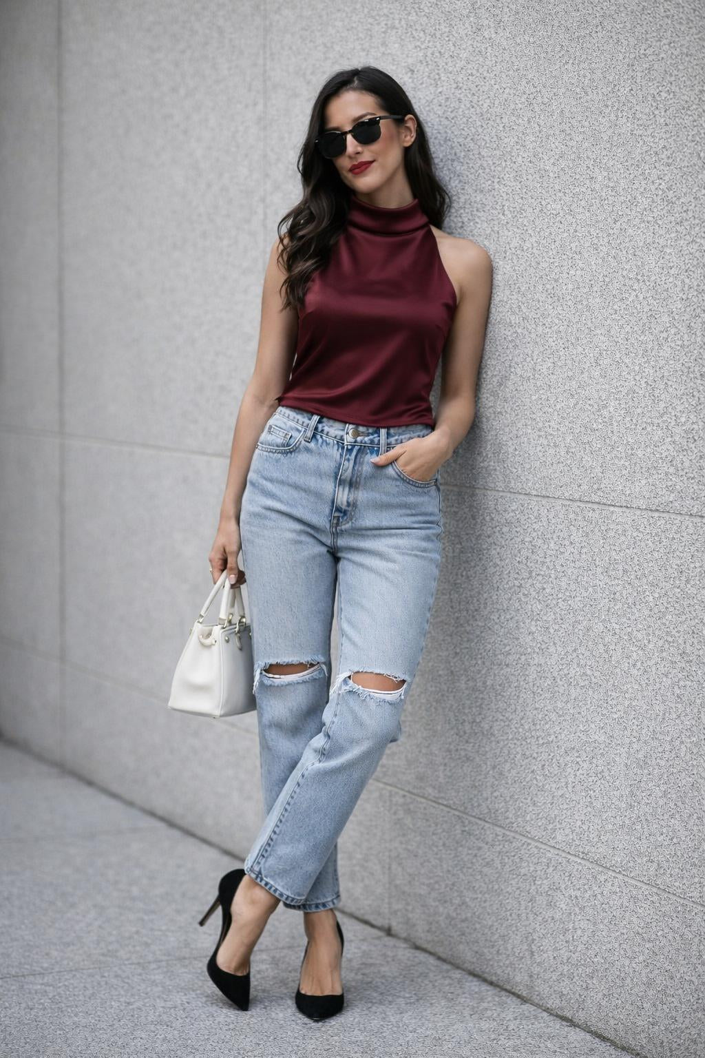 Midnight Backless Top