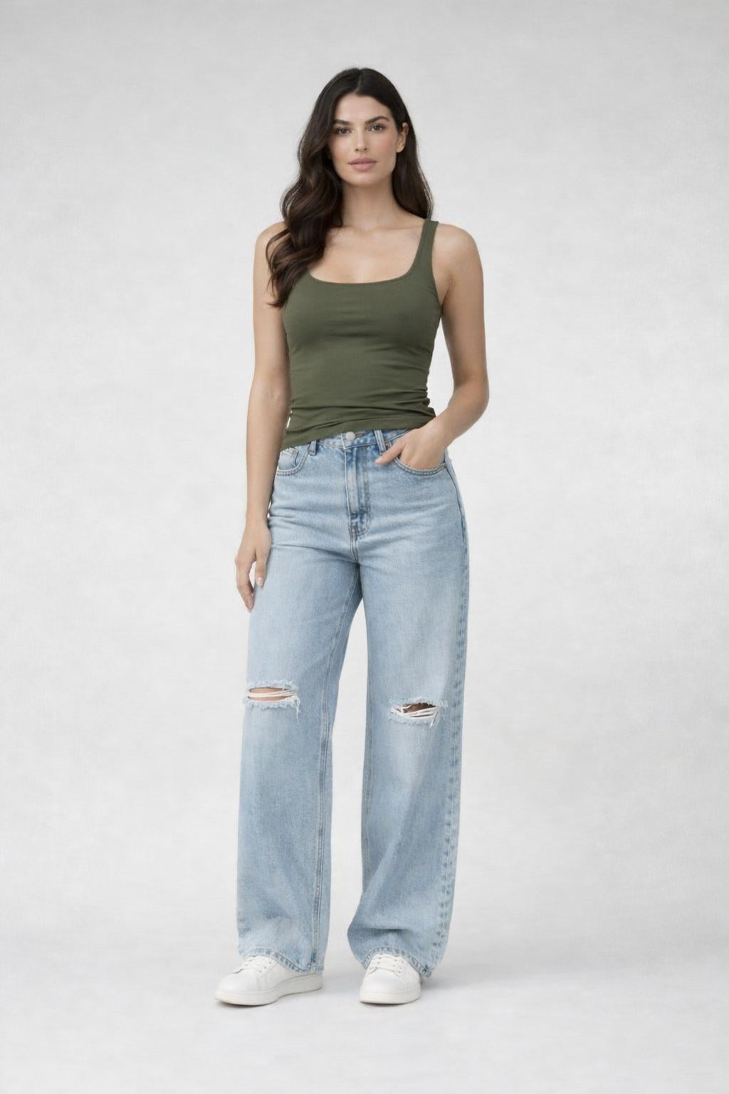 Square Line Top